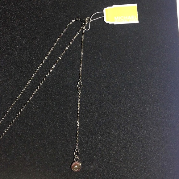 COPY - Michael Kors silver logo pendant necklace - Picture 6 of 8